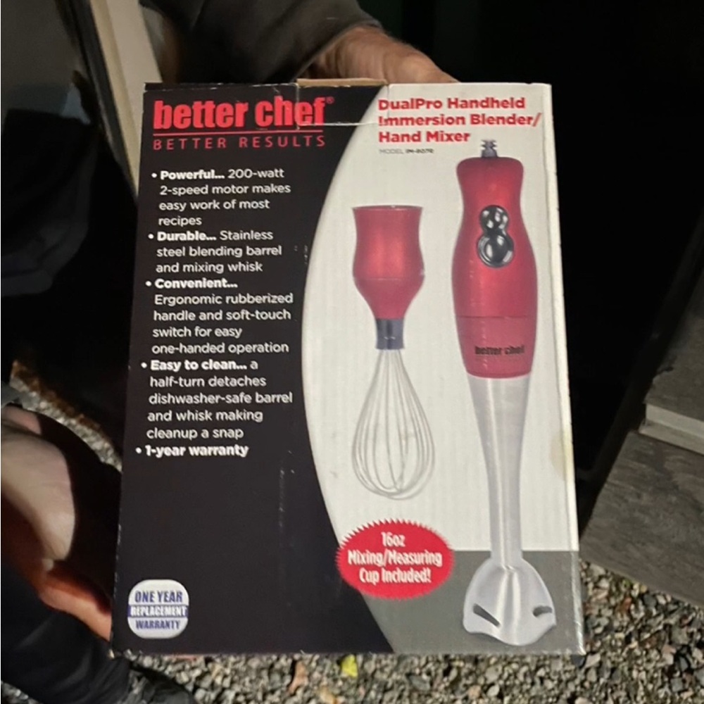 Better Chef Red Hand Mixer